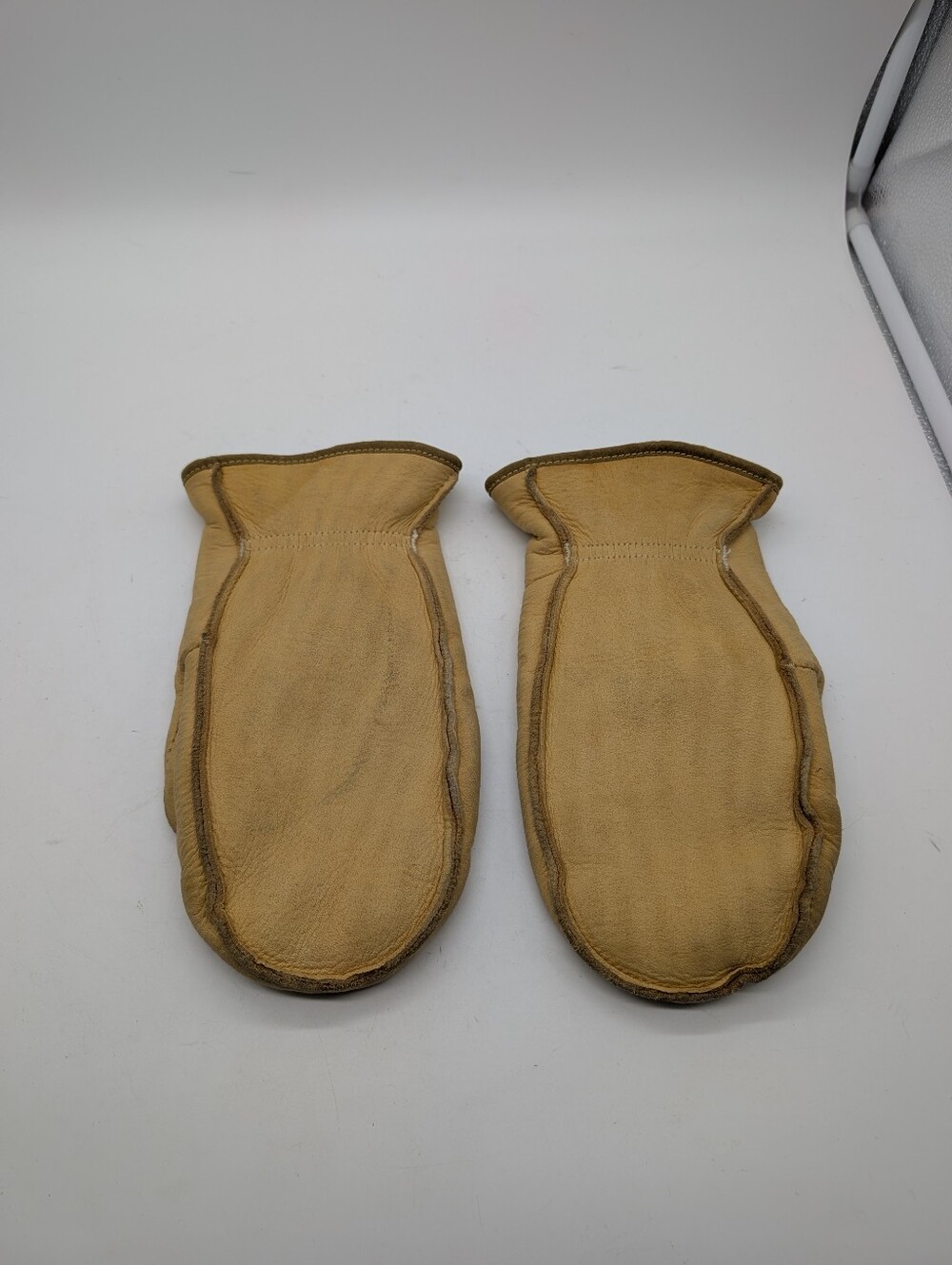 Vintage L.L. Bean Genuine Deerskin Chopper Mittens Large Thinsulate Made in USA